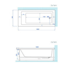 מידות אמבטיה 180 על 80 MTI-64 (1)