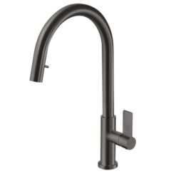 ברז מטבח חמת flow 304469 שחור מוברש