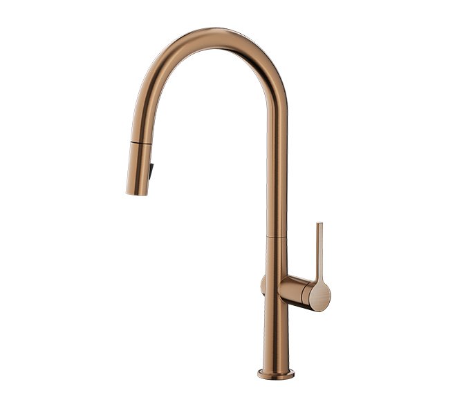 ברז מטבח חמת סנס 306369 נחושת מוברשתSENSE