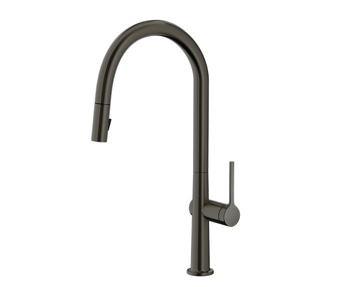 ברז מטבח חמת סנס 306369 שחור מוברשSENSE