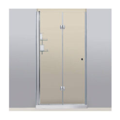 מקלחון חזית ניקל מתקפל דלת אחת