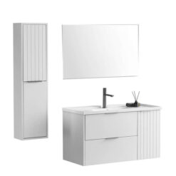 Alternative view of ארון אמבטיה תלוי מעוצב דגם נבו