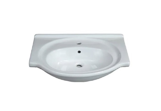 כיור תלוי או אינטגרלי בטן רוחב 55 80 90 100 105 סמ