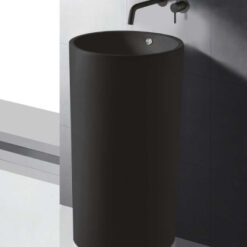 כיור עומד שחור מט קוטר 45 DR