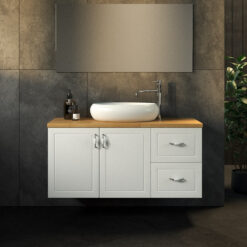 ארון אמבטיה 120 שתי דלתות ושתי מגירות ורונה בוצר