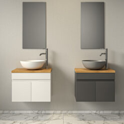 ארון אמבטיה שתי דלתות 60 על 40 קנברה בוצר