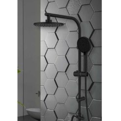 מוט פינוק שחור מט דגם סאני