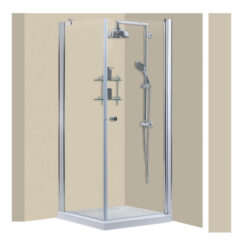 מקלחון פינתי דופן קבוע ודלת החוצה (1)