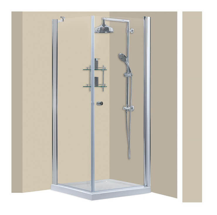 מקלחון פינתי דופן קבוע ודלת החוצה (1)