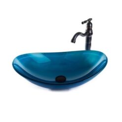 כיור-מונח-זכוכית-כחול