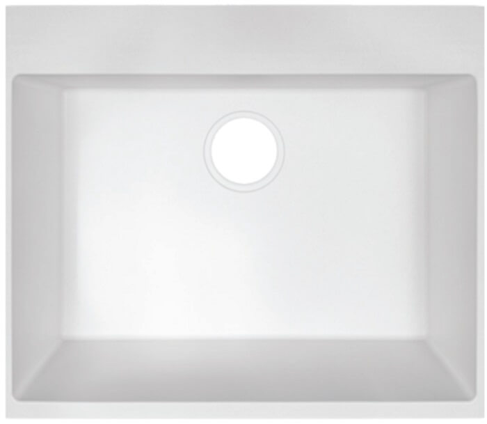 כיור מטבח פורדהם אורנוס לבן גרניט 60-50