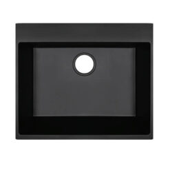 כיור מטבח פורדהם אורנוס שחור גרניט 60*50