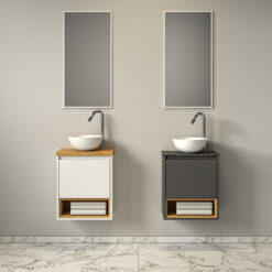 ארון אמבטיה 43-25 דלת ותא תלוי